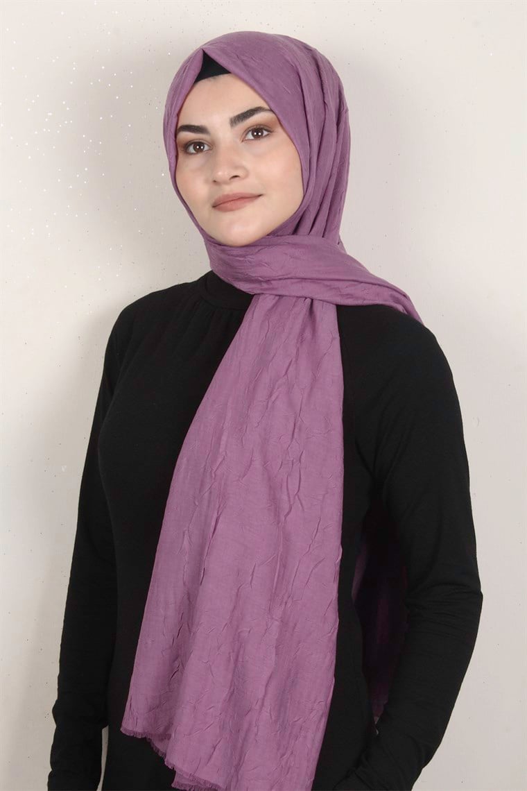 Bambu Kraşlı Şal 2724-3 Pembe