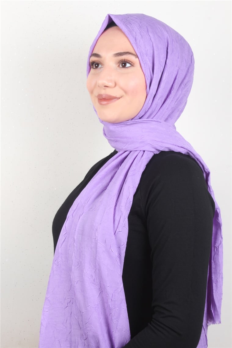 Bambu Kraşlı Şal 2724-46 Leylak