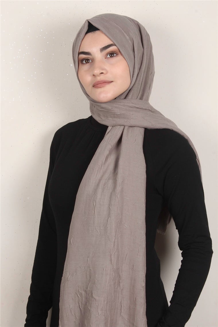 Bambu Kraşlı Şal 2724-9 Sıcak Kahve