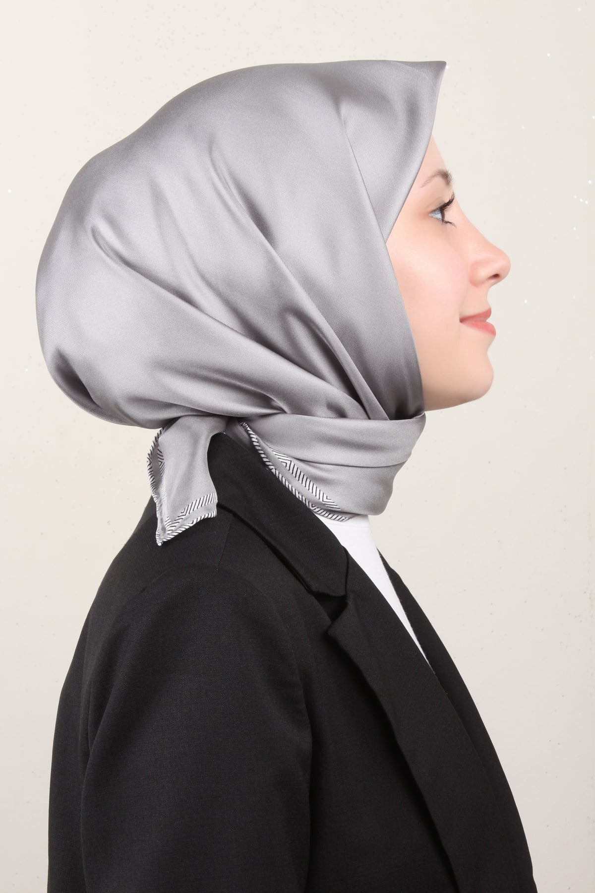 Belli Twil İpek Eşarp 40009-50 Gri
