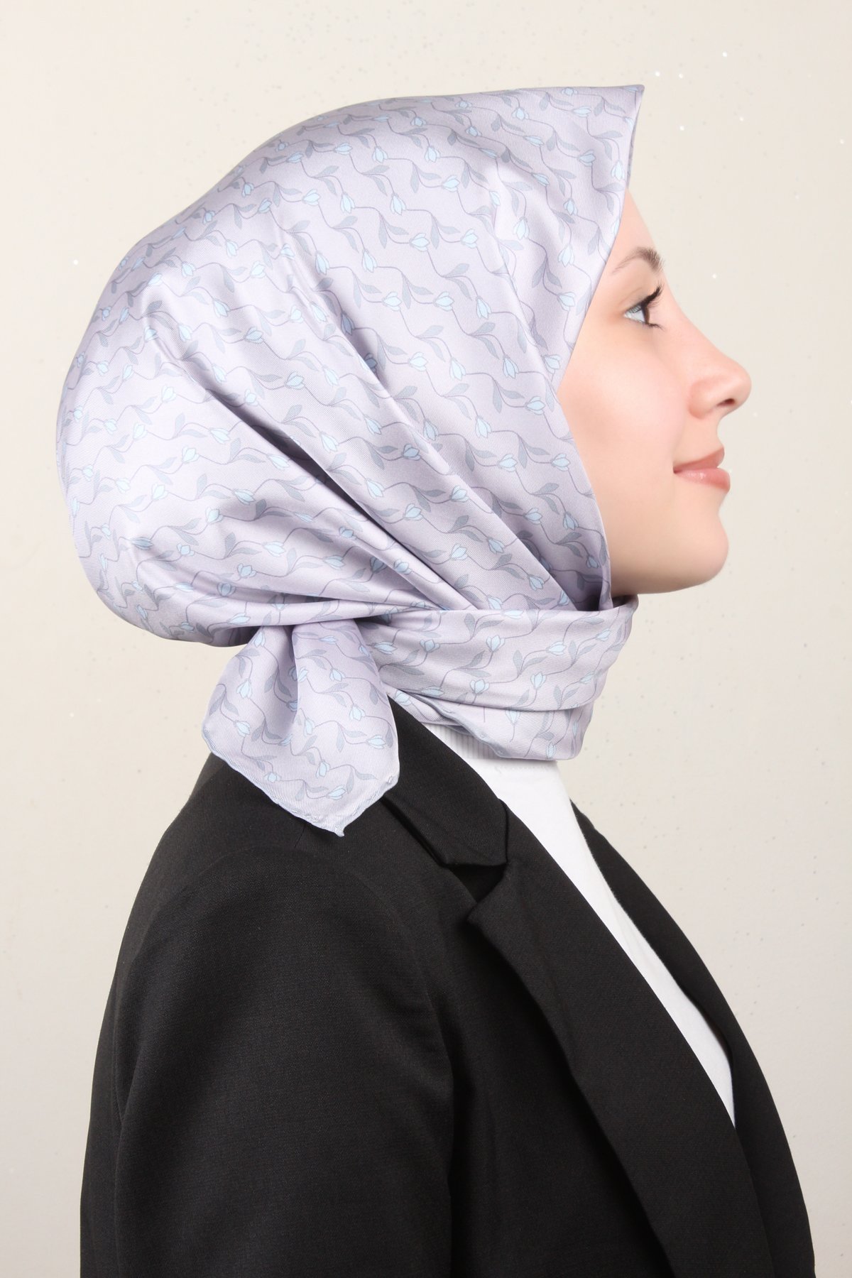 Belli Twil İpek Eşarp 4001-32 Açık Lila