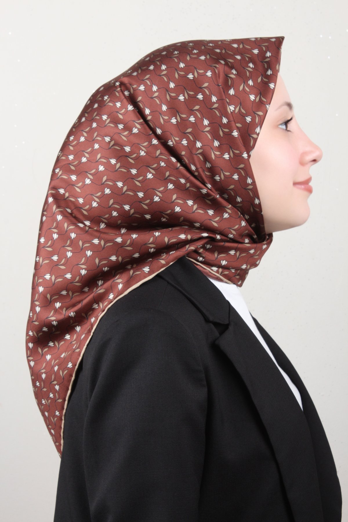 Belli Twil İpek Eşarp 4001-36 Kızıl Toprak