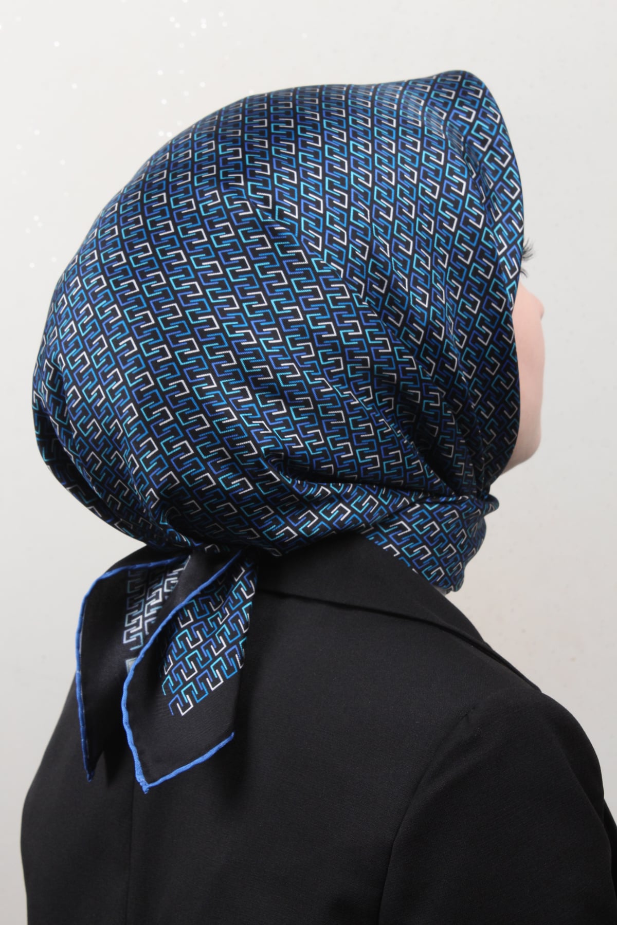 Belli Twil İpek Eşarp 4002-34 Mavi