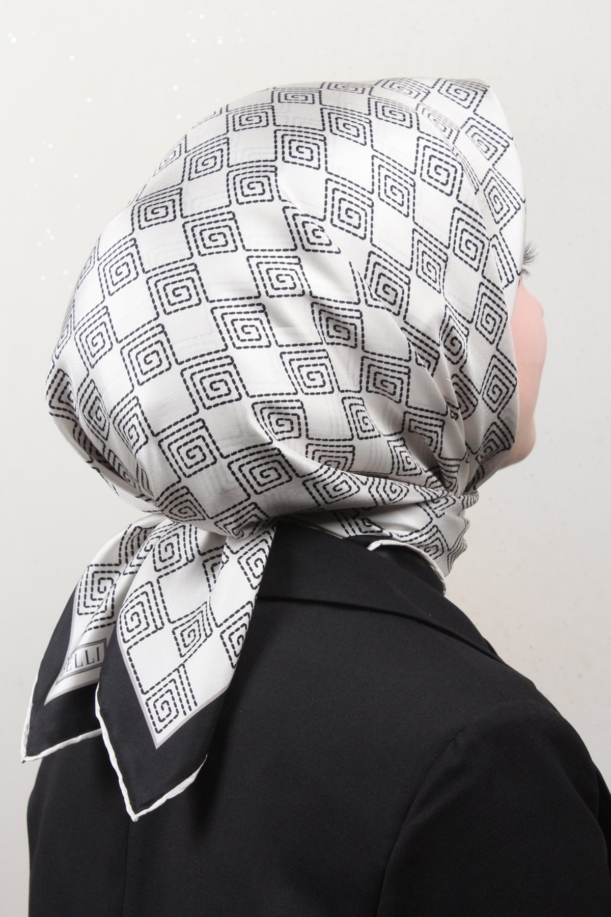 Belli Twil İpek Eşarp 4003-03 Beyaz