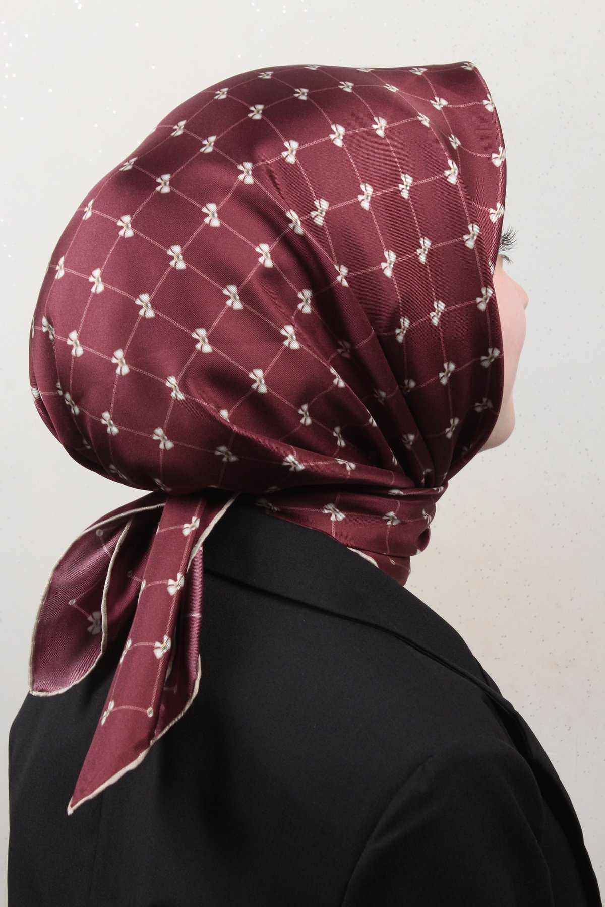 Belli Twil İpek Eşarp 4006-31 Bordo