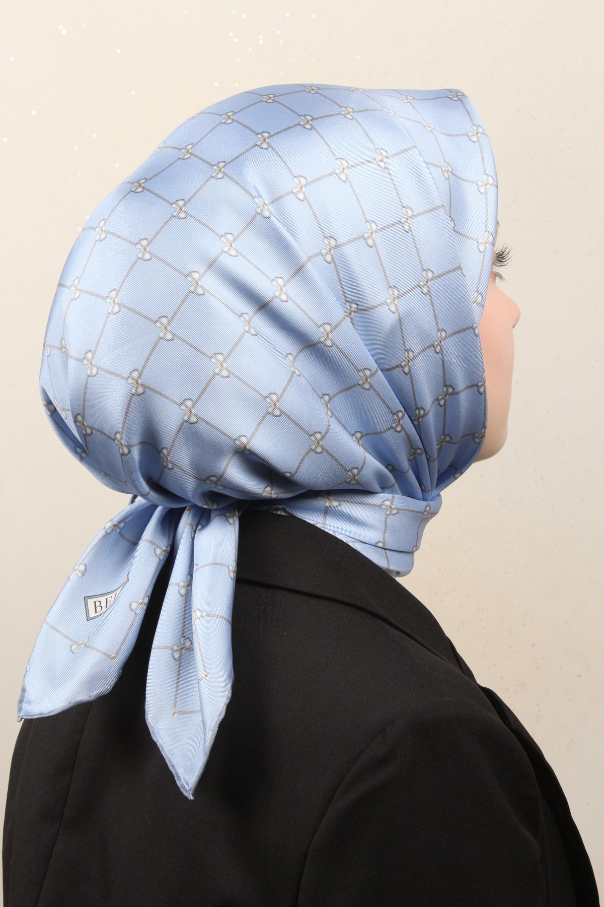Belli Twil İpek Eşarp 4006-32 Bebe Mavisi