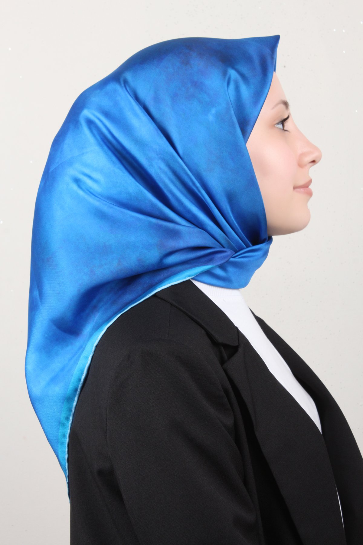 Belli Twil İpek Eşarp 4008-32 Mavi