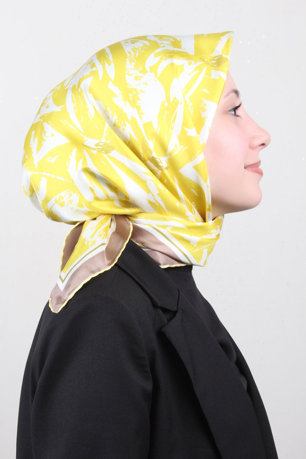 Belli Twil İpek Eşarp 4014-35 Sarı