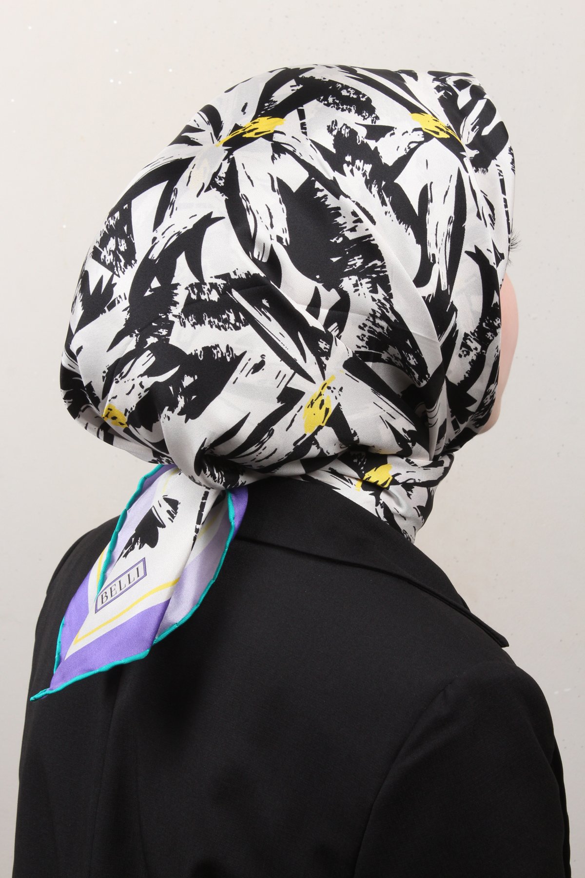 Belli Twil İpek Eşarp 4014-82 Siyah
