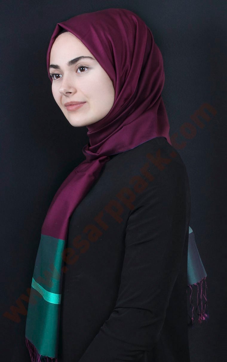 Bordürlü İpek Şal 108-15