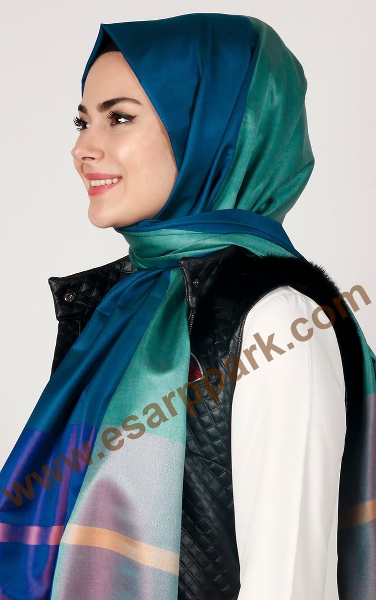 Bordürlü İpek Şal 108-16