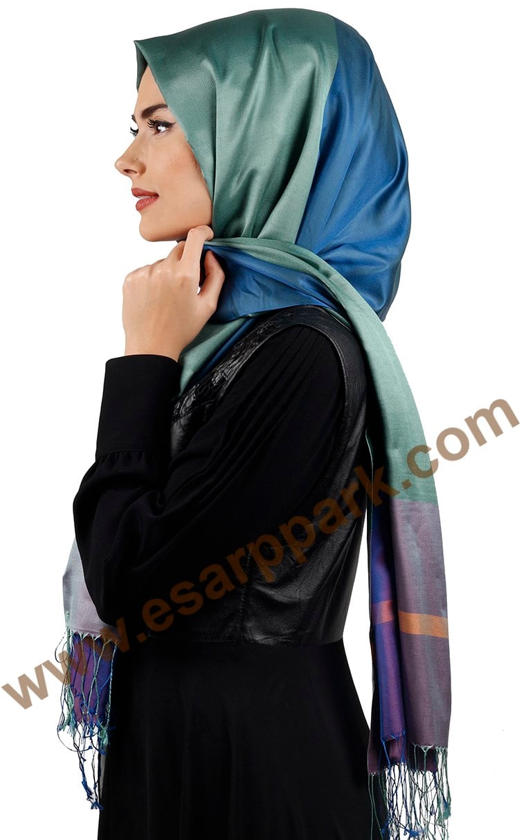 Bordürlü İpek Şal 108-8