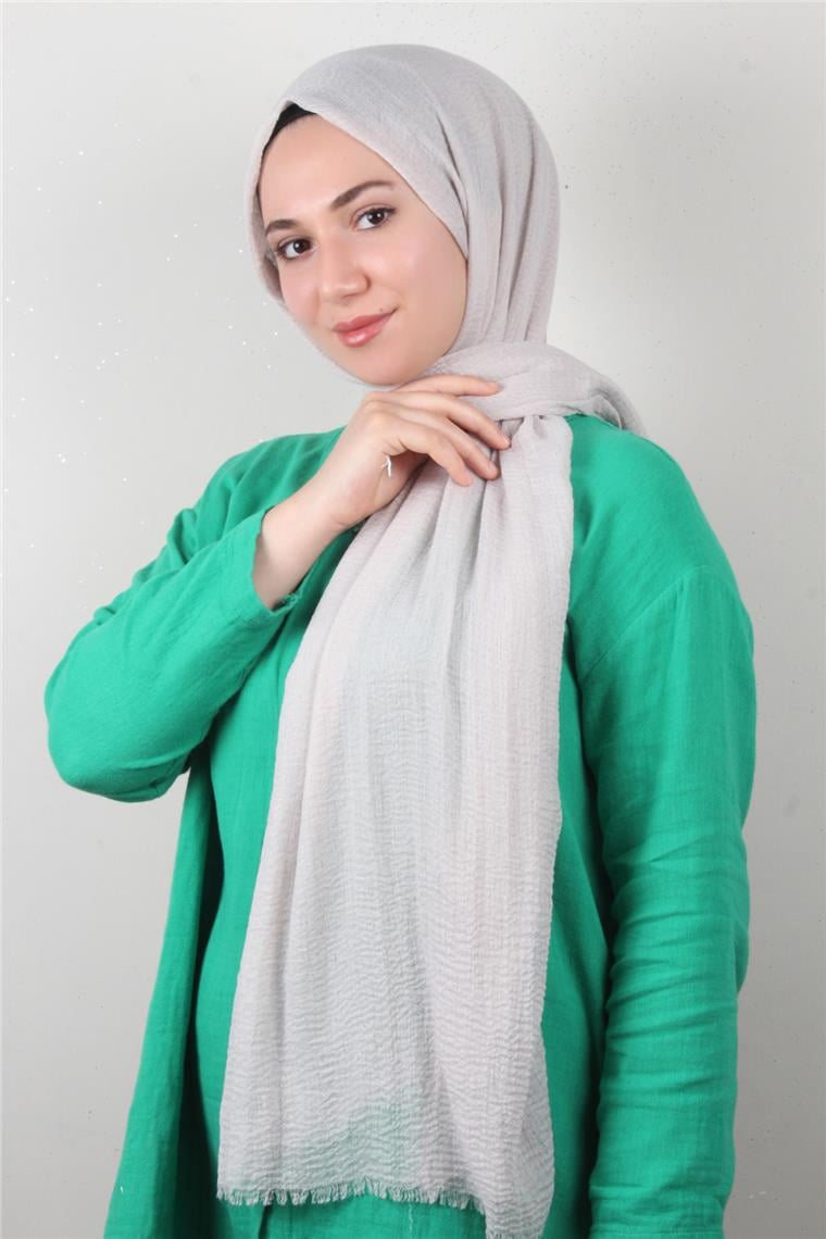 Bürümcük İnce Şal 3093-1 Açık Taş