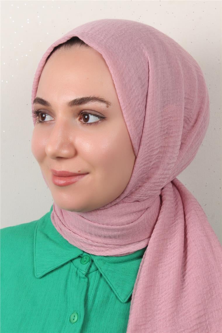 Bürümcük İnce Şal 3093-14 Pembe