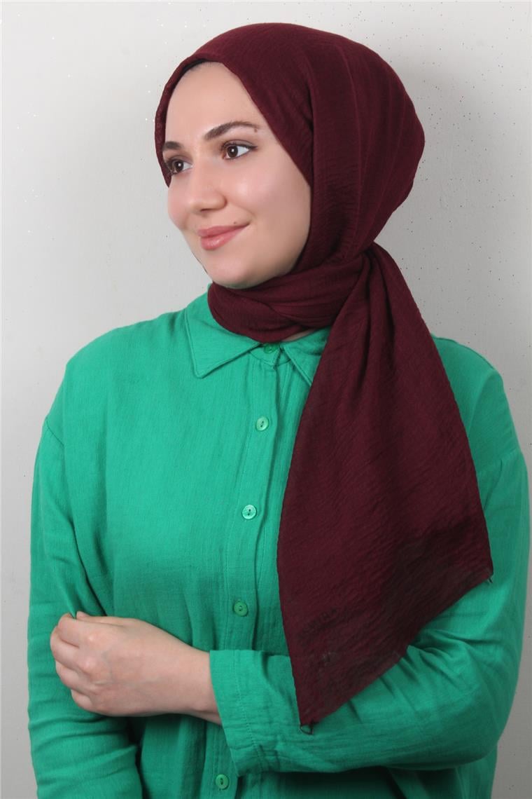 Bürümcük İnce Şal 3093-17 Bordo