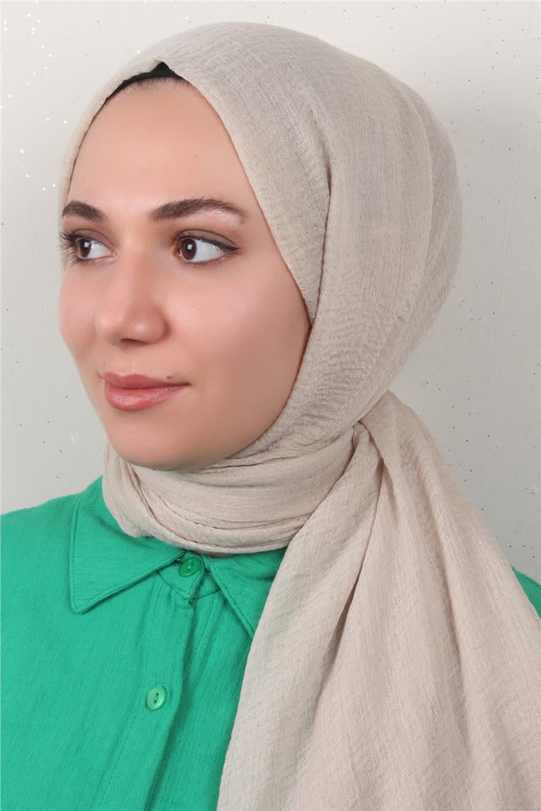 Bürümcük İnce Şal 3093-18 Kemik