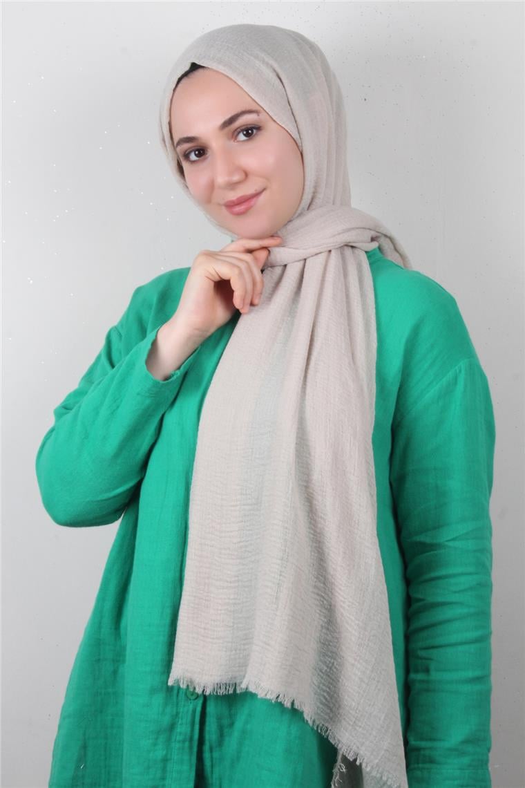 Bürümcük İnce Şal 3093-18 Kemik