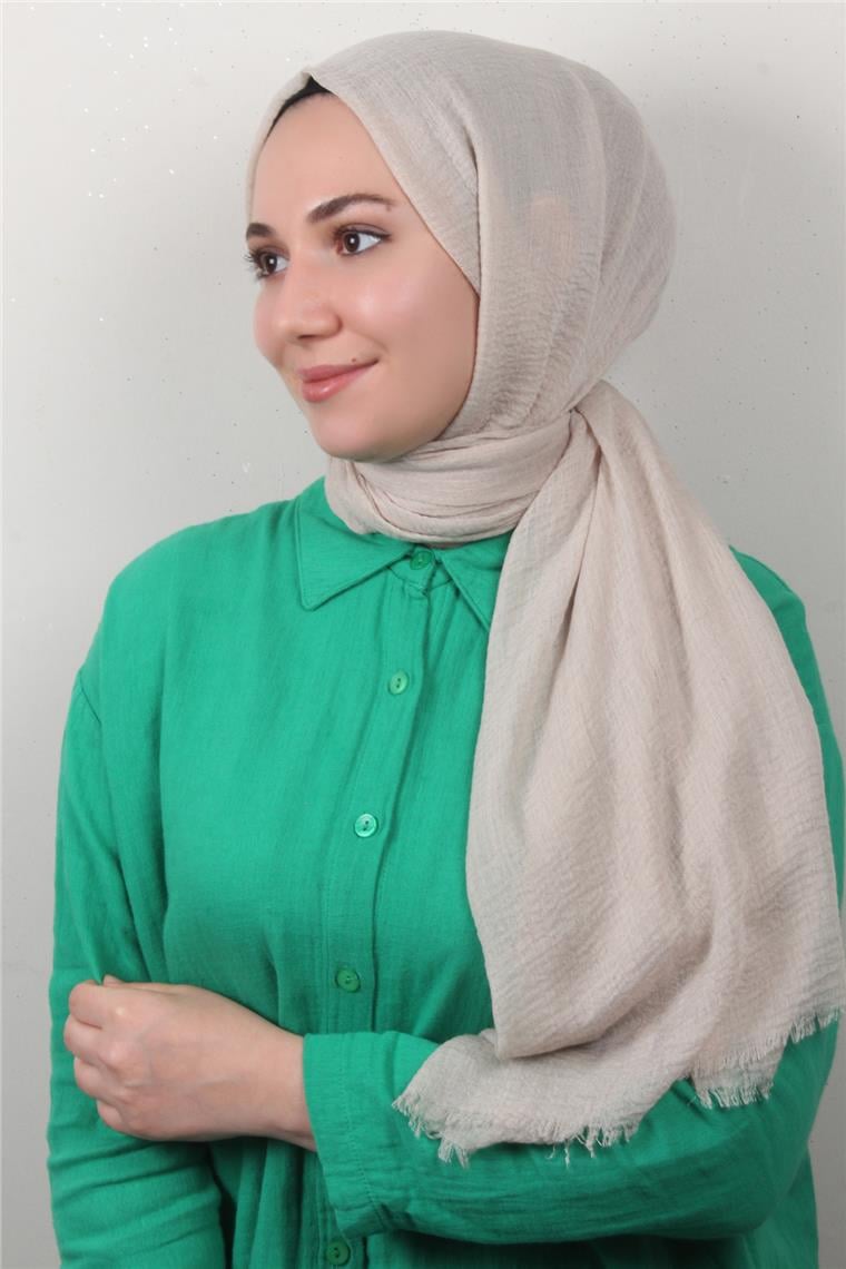 Bürümcük İnce Şal 3093-18 Kemik