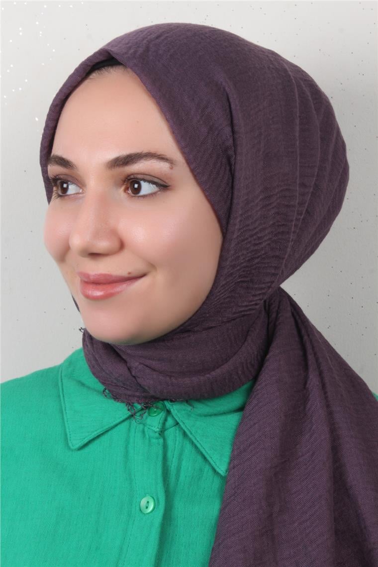 Bürümcük İnce Şal 3093-19 Mor