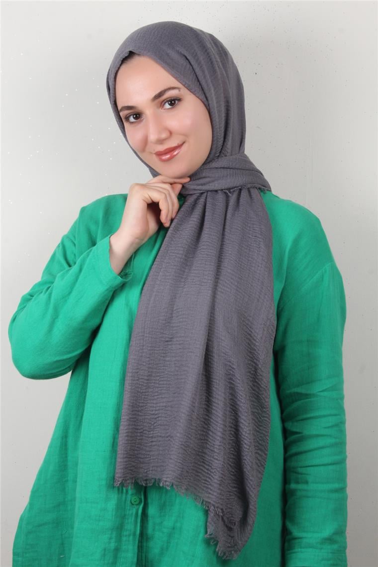 Bürümcük İnce Şal 3093-21 Füme