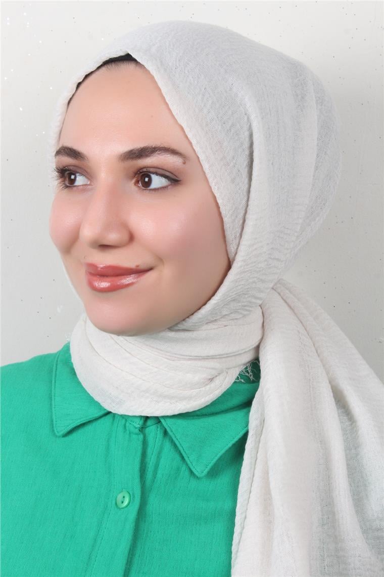 Bürümcük İnce Şal 3093-22 Kemik