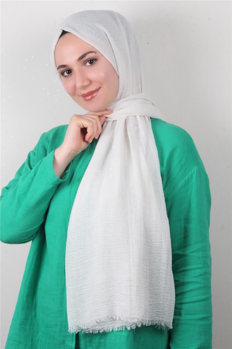 Bürümcük İnce Şal 3093-22 Kemik