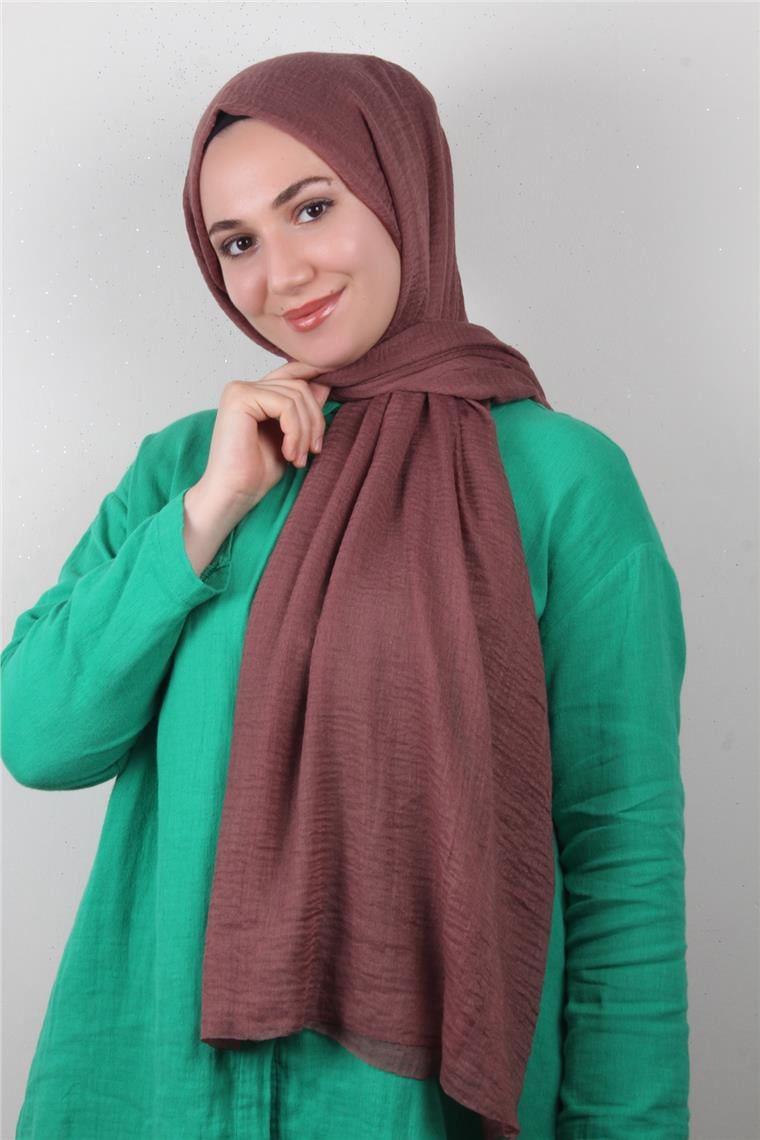 Bürümcük İnce Şal 3093-23 Gül Kurusu