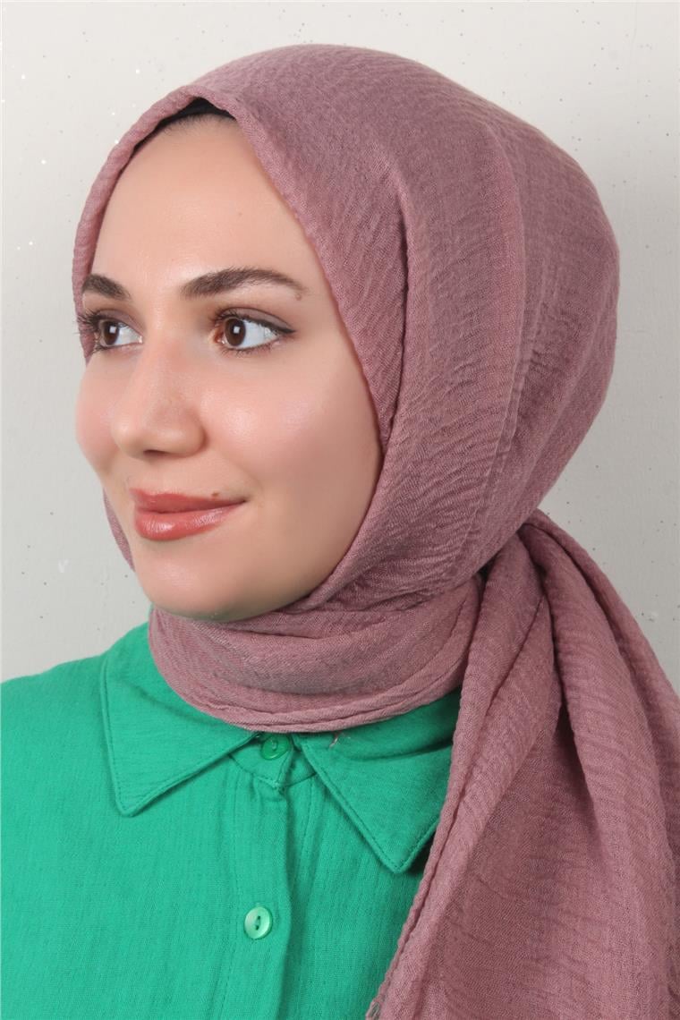 Bürümcük İnce Şal 3093-29 Koyu Pembe
