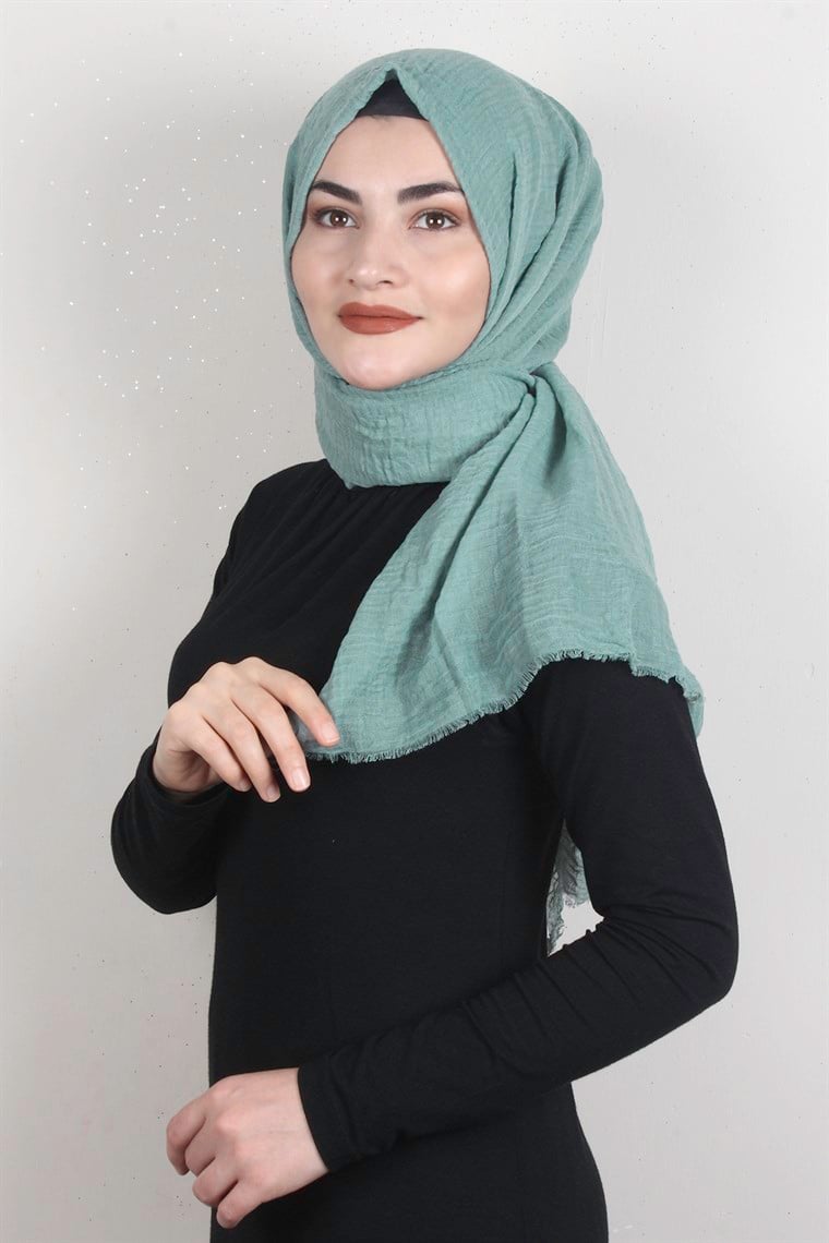 Bürümcük Şal 2025-7 Mint Yeşili