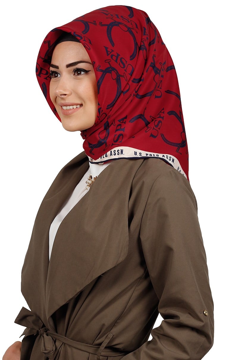 102-0030-03 U.S POLO ASSN EŞARP KIRMIZI