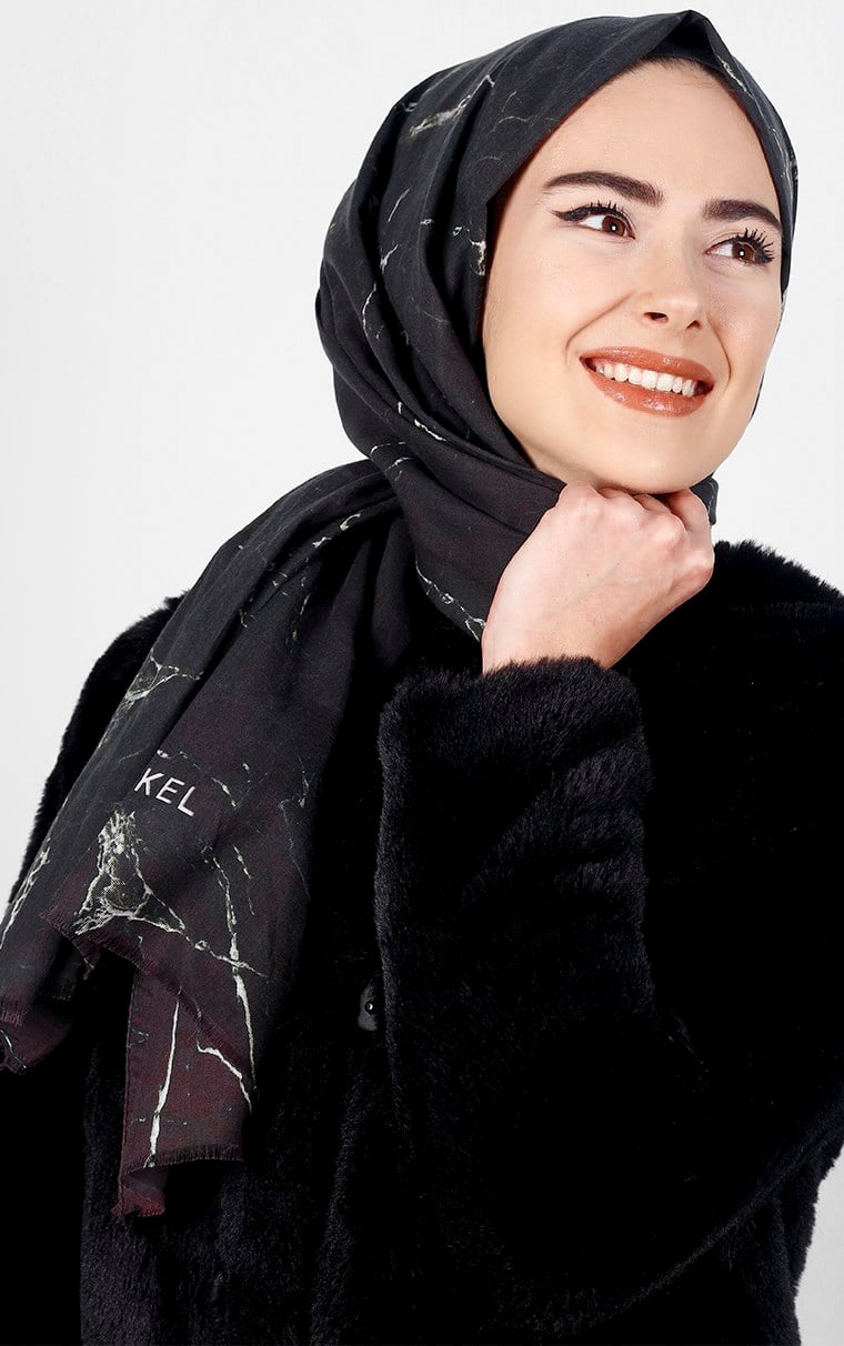 Akel Mermer Desen Şal 5000-8