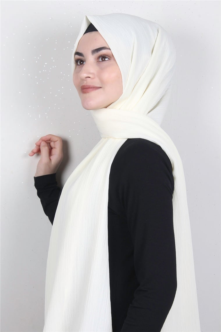 Caz Krinkıl Şal 2725-14 Krem