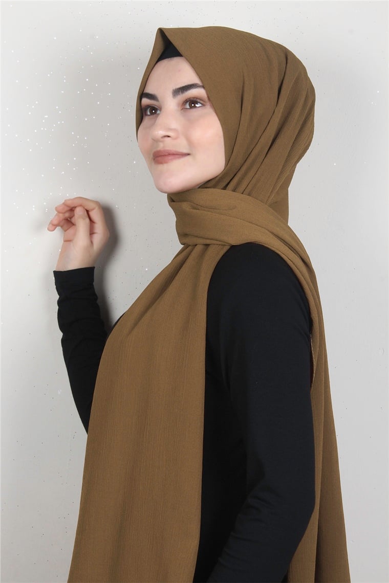 Caz Krinkıl Şal 2725-17 Karamel