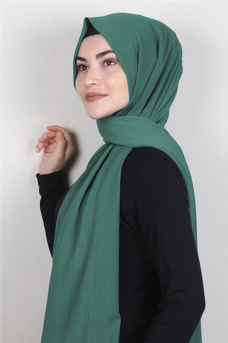 Caz Krinkıl Şal 2725-2 Küf Yeşili