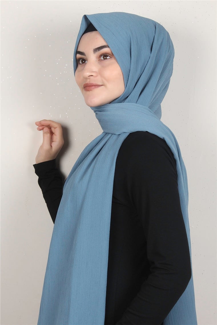 Caz Krinkıl Şal 2725-22 Açık Mavi
