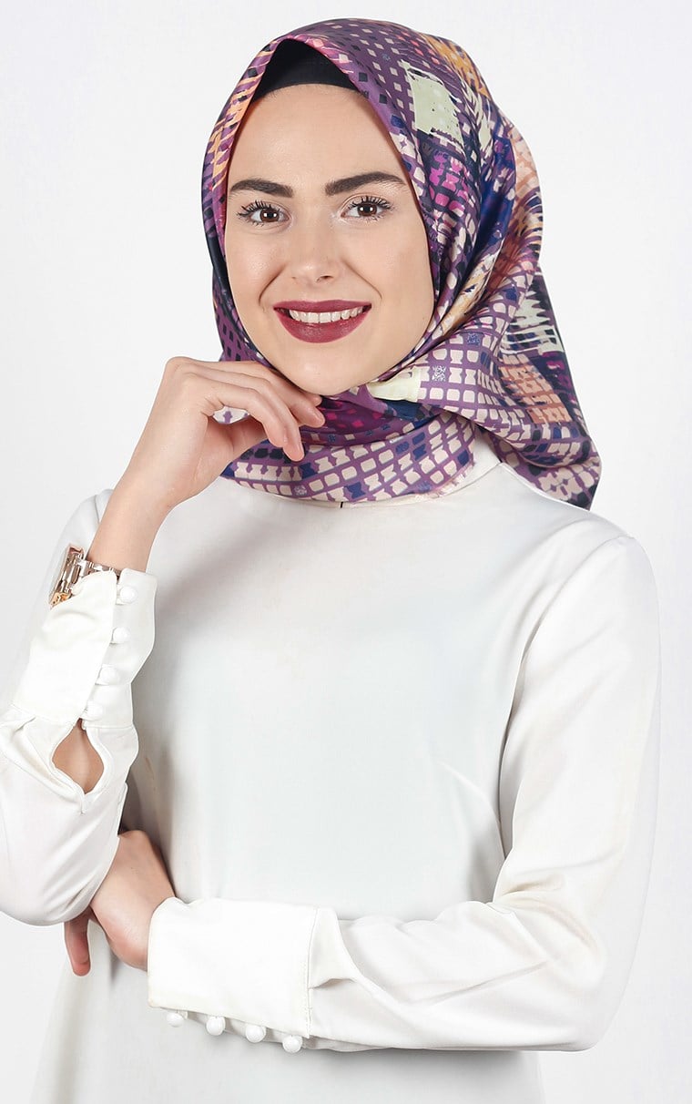 Tafta Dijital Eşarp 1336-9