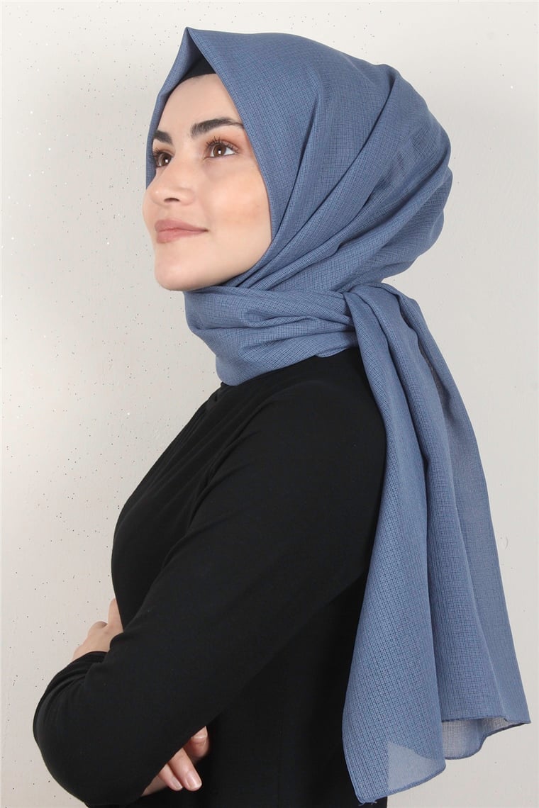 City Şal 8080-10 İndigo