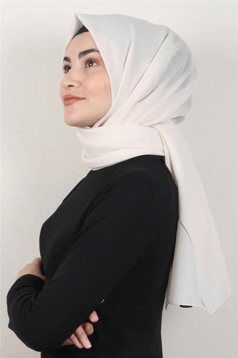 City Şal 8080-21 Krem