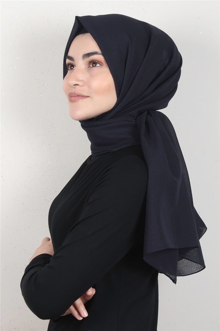 City Şal 8080-4 Lacivert