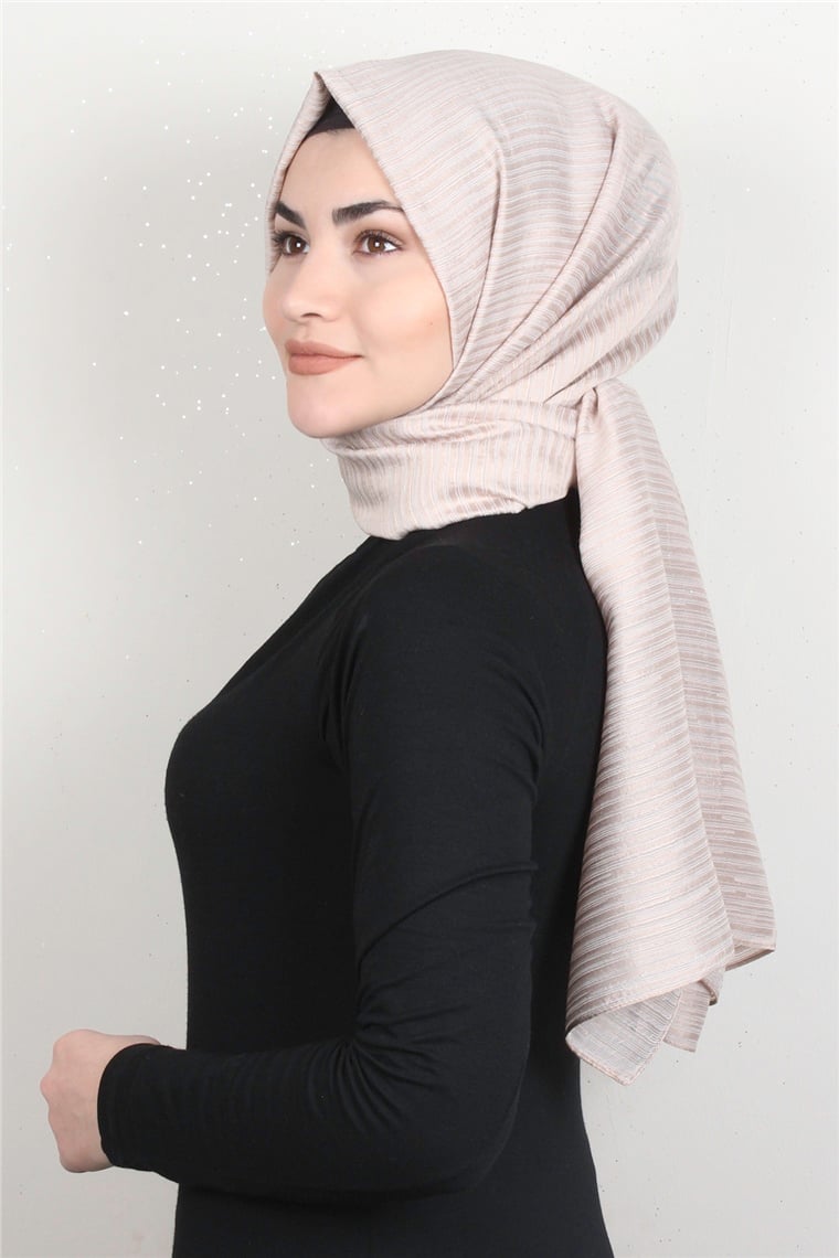 Çizgili Royal Şal 1497-11 Taş