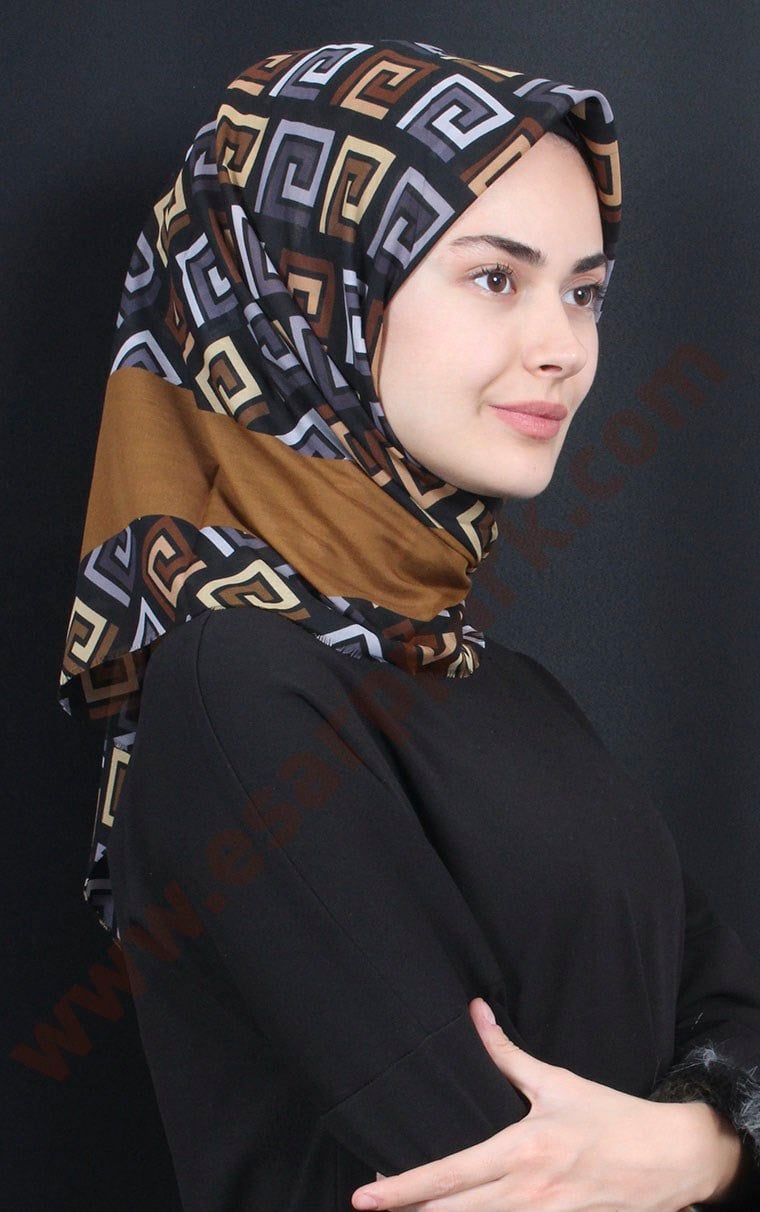 Coton Kare Eşarp 1214-34