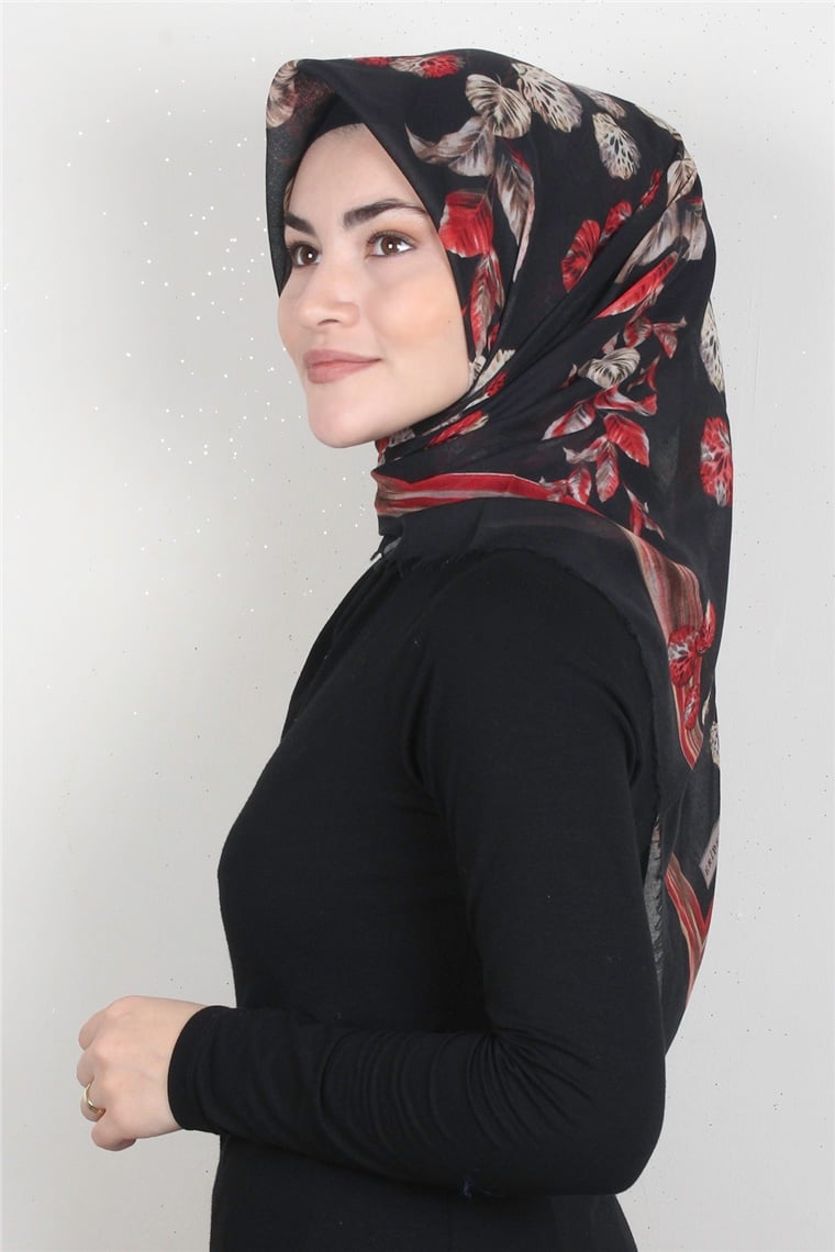 Coton Kare Eşarp 1669-12