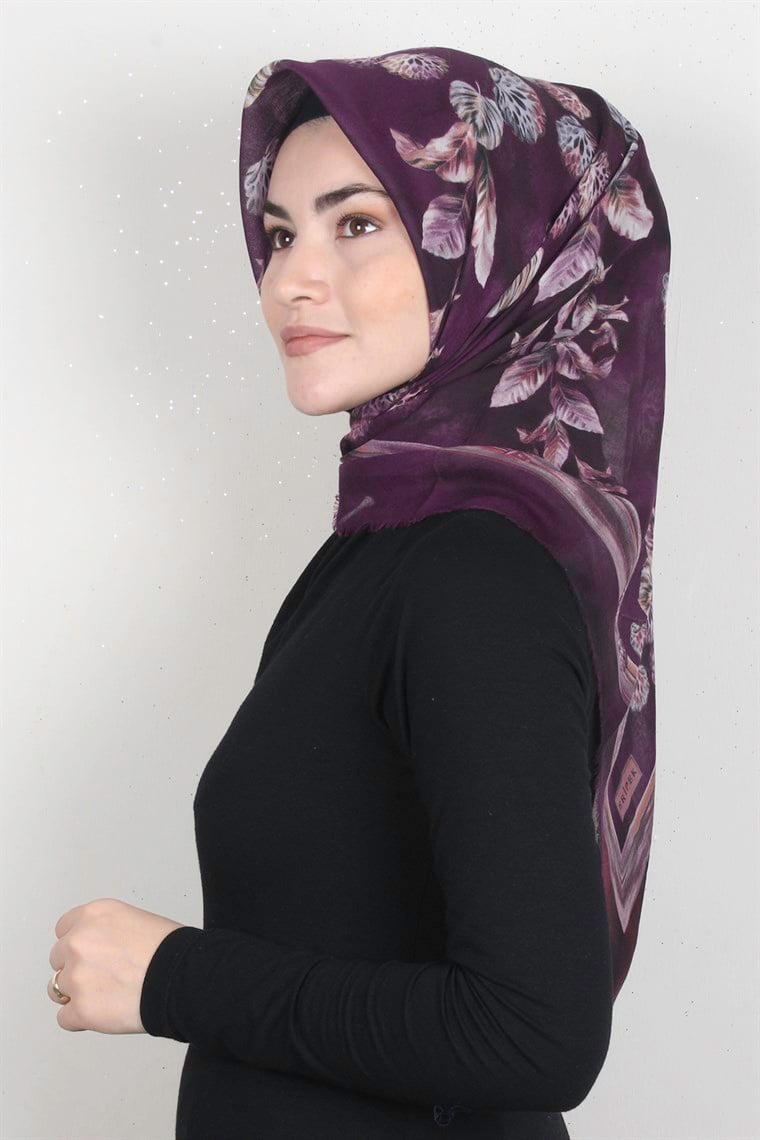 Coton Kare Eşarp 1669-18