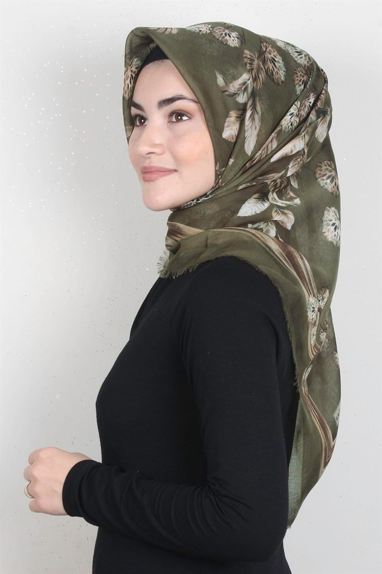 Coton Kare Eşarp 1669-21