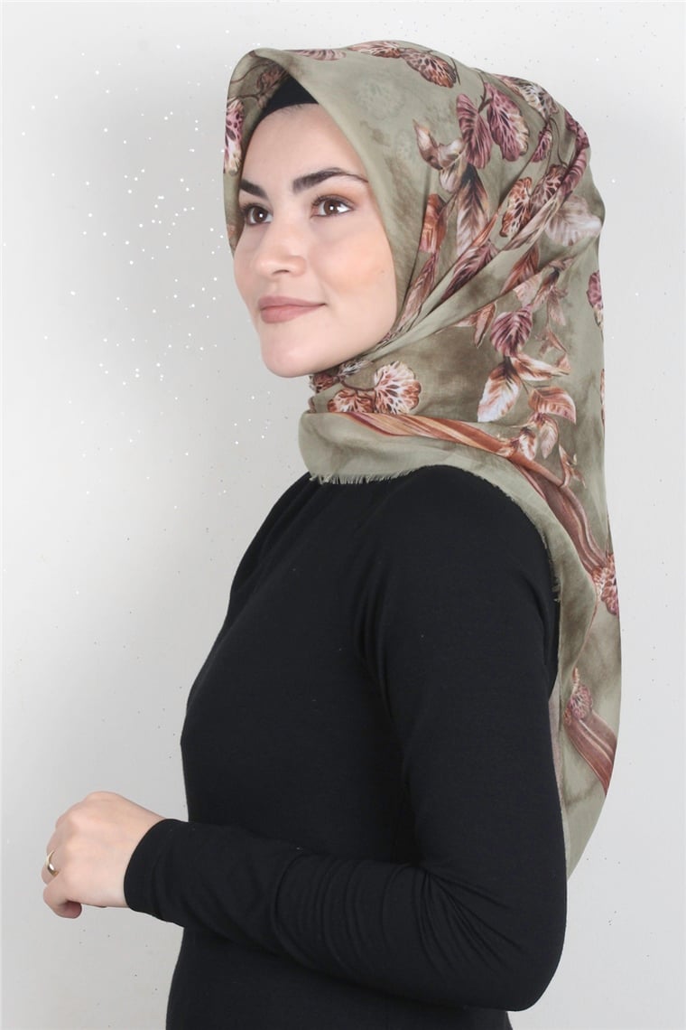 Coton Kare Eşarp 1669-22