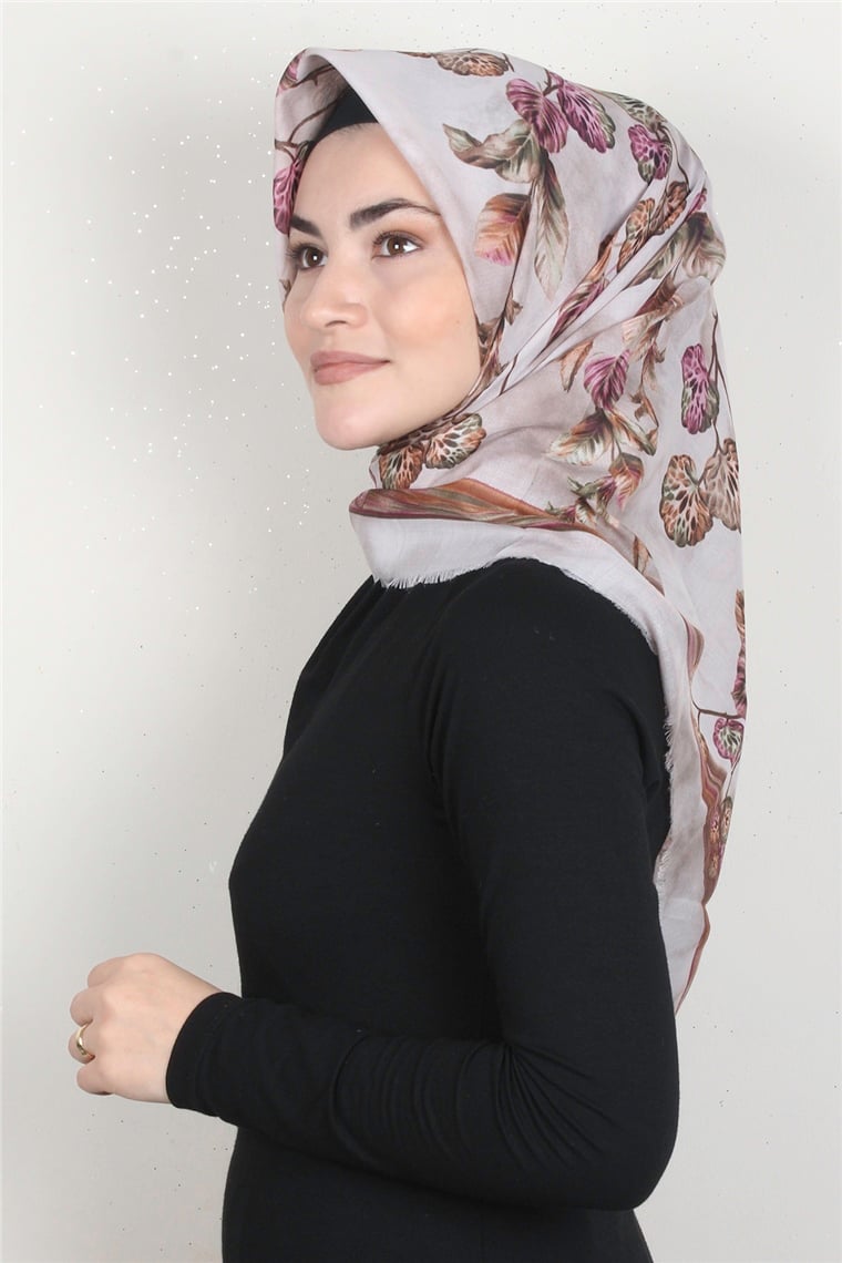 Coton Kare Eşarp 1669-24