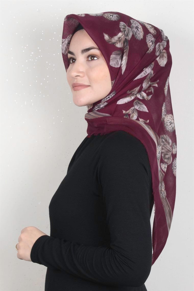 Coton Kare Eşarp 1669-26