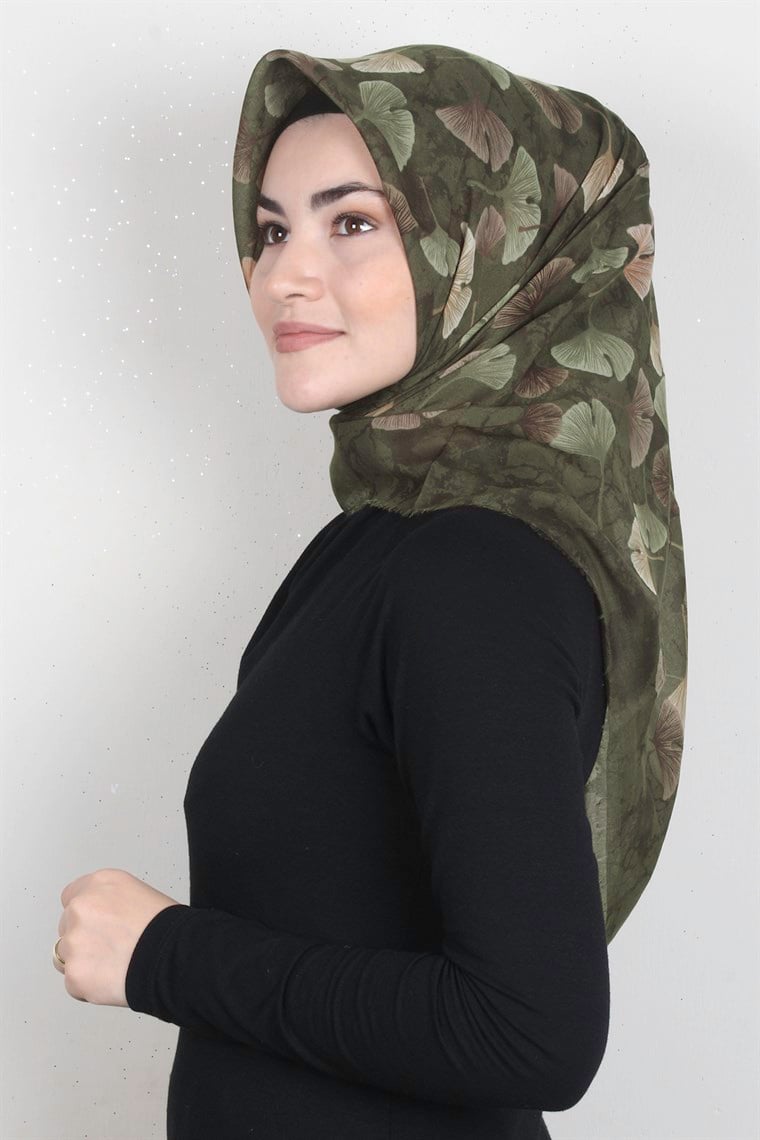 Coton Kare Eşarp 1672-25
