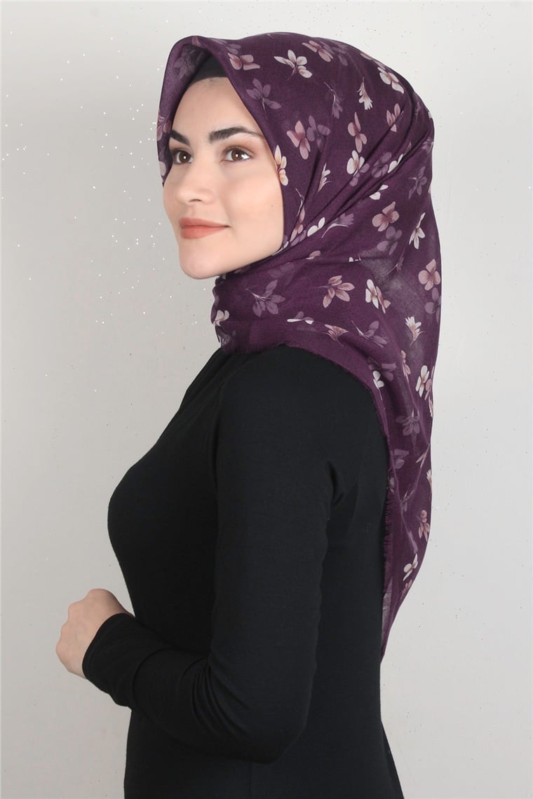 Coton Kare Eşarp 1673-8