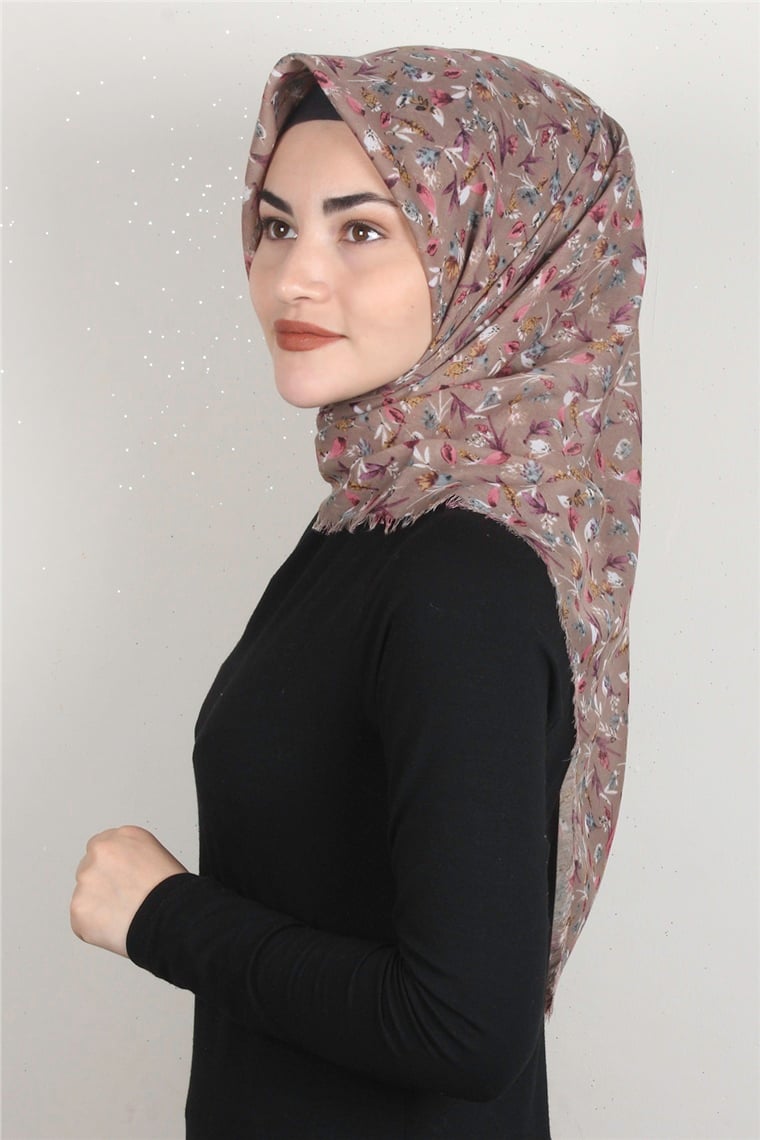 Coton Kare Eşarp 1675-1 